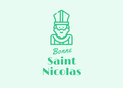 Bonne fête avec Saint Nicolas en vert